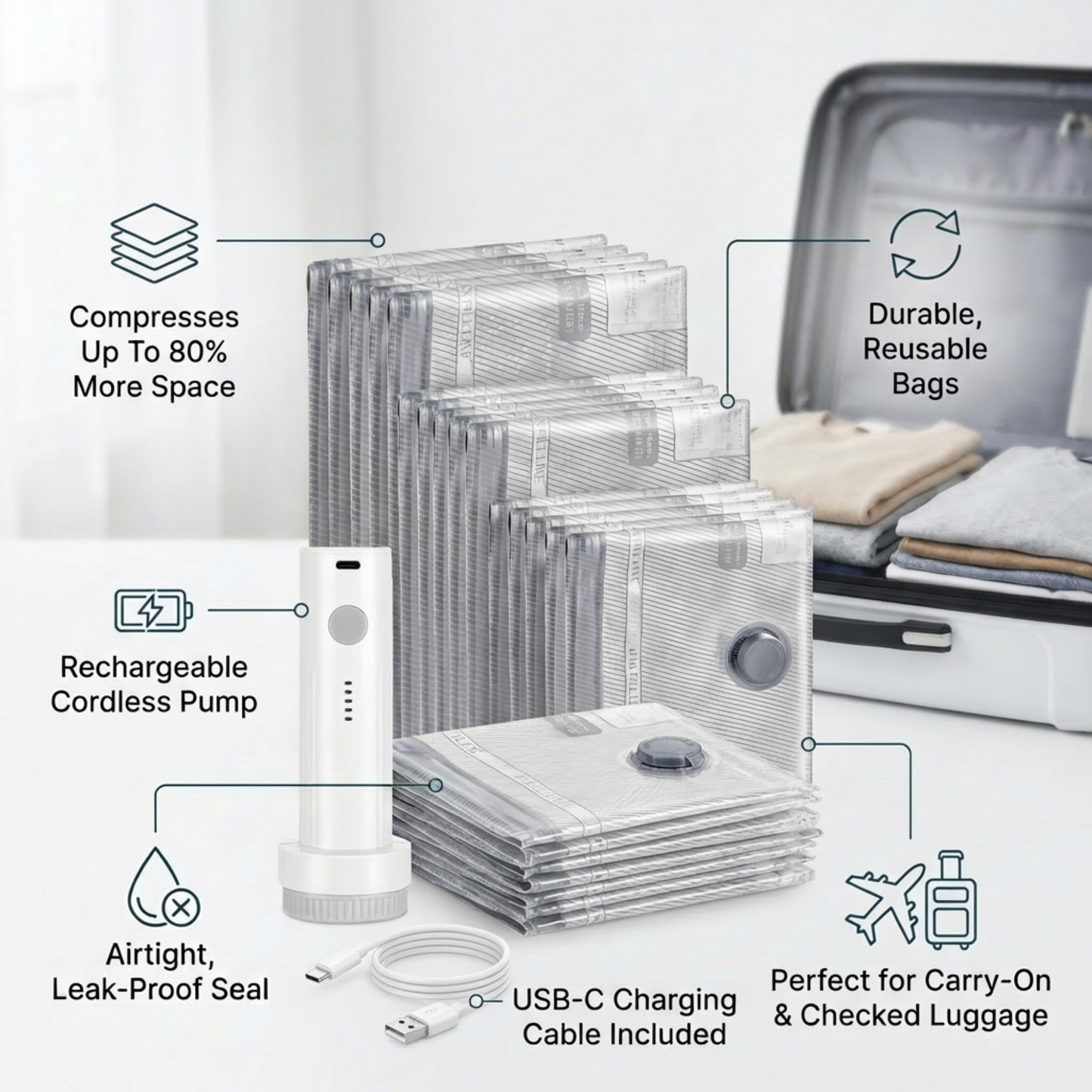SmartSeal™  Vacuum Compression Kit